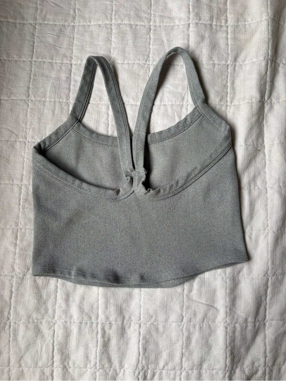 FP Movement by Free People All Clear Solid Cami Ribbed Grey Women’s X LARGE - Picture 5 of 6